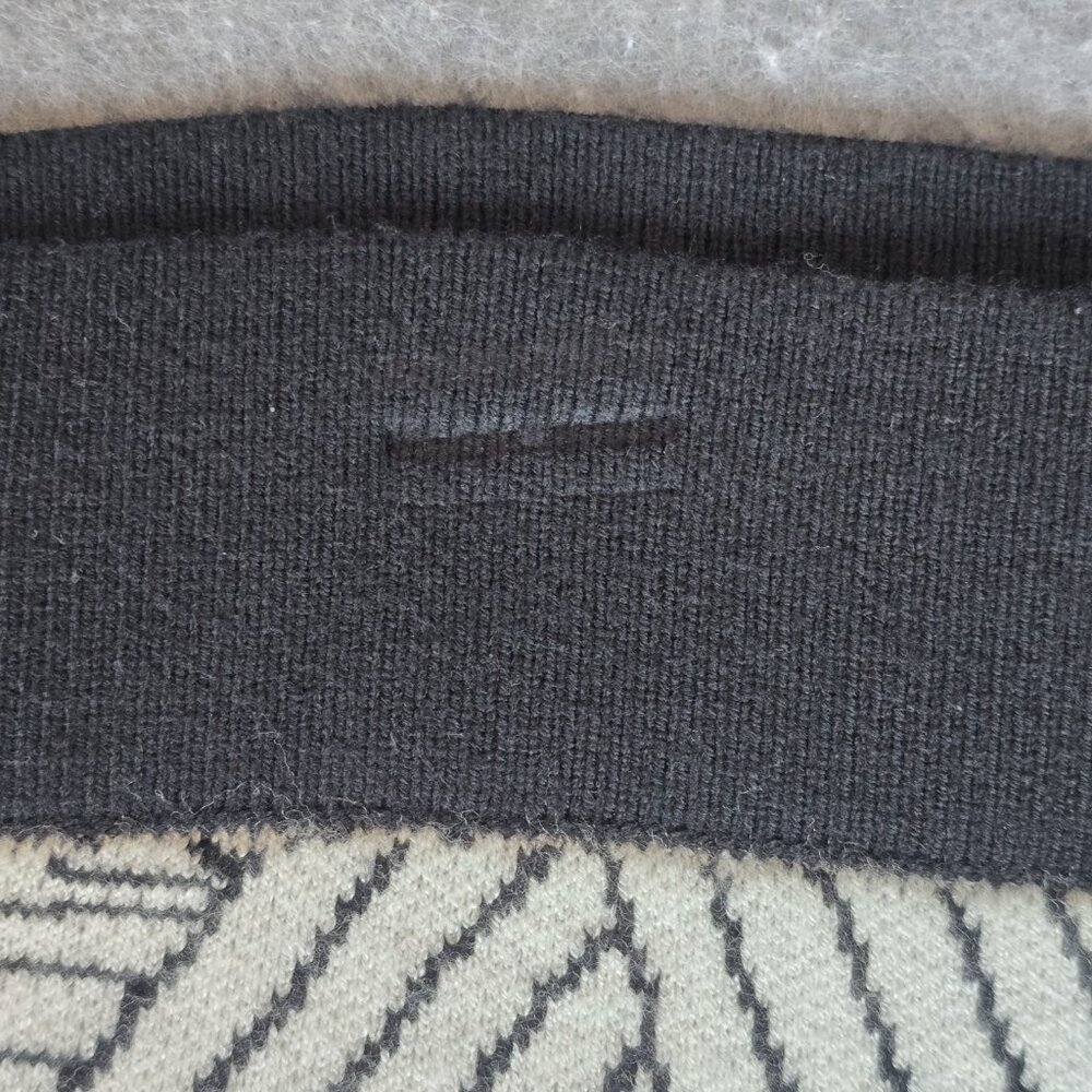 Maeve by Anthropologie White & Black Abstract Woven Print Skirt Size XL NWT - Picture 7 of 10